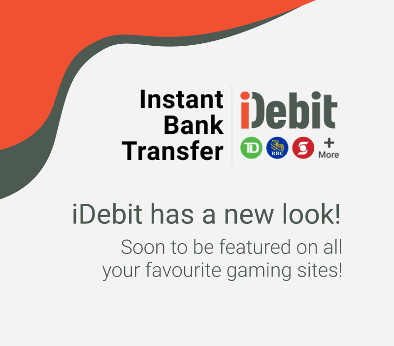 Graphic showing a new look for iDebit, coming soon